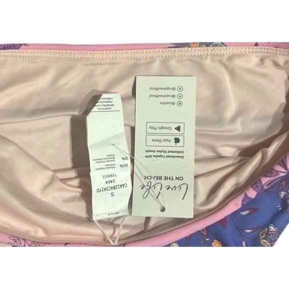 Cupshe Wild Day Flower Colorblock High-Rise Bikini Bottoms Size Medium - Picture 8 of 8